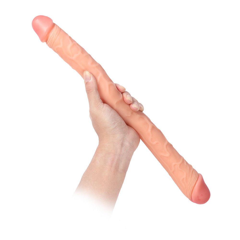 Tadpole Tapered Double Penetration Realistic Double-Ended Dildo 14 In –  Dear Rabbits Adult Toys