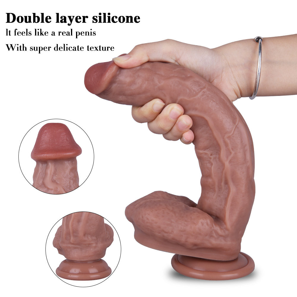 Deluxe Soft Leather Briefs with Inside Dildo - 7251
